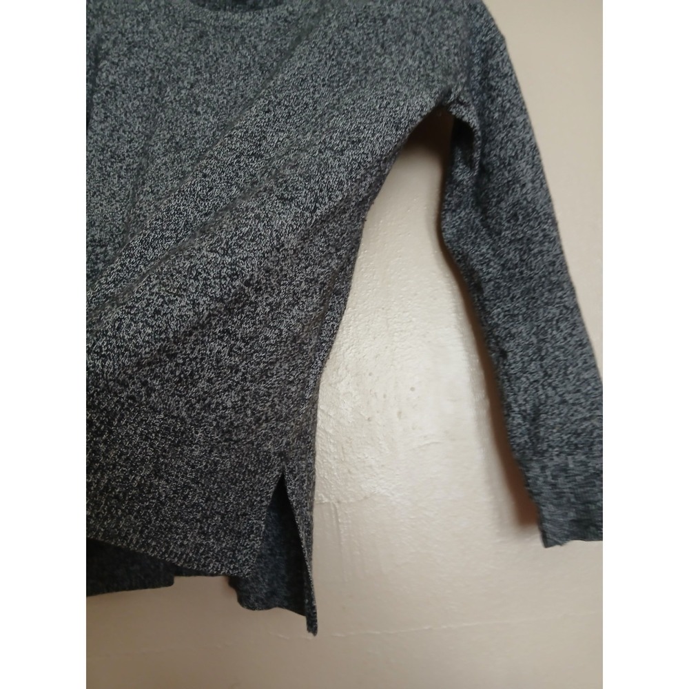 Aqua Sweater XS 100 Cashmere Crew Neck Cozy Layers Grey Pullover - Picture 4 of 11